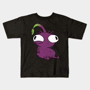 purple pikmin being a purple pikmin Kids T-Shirt